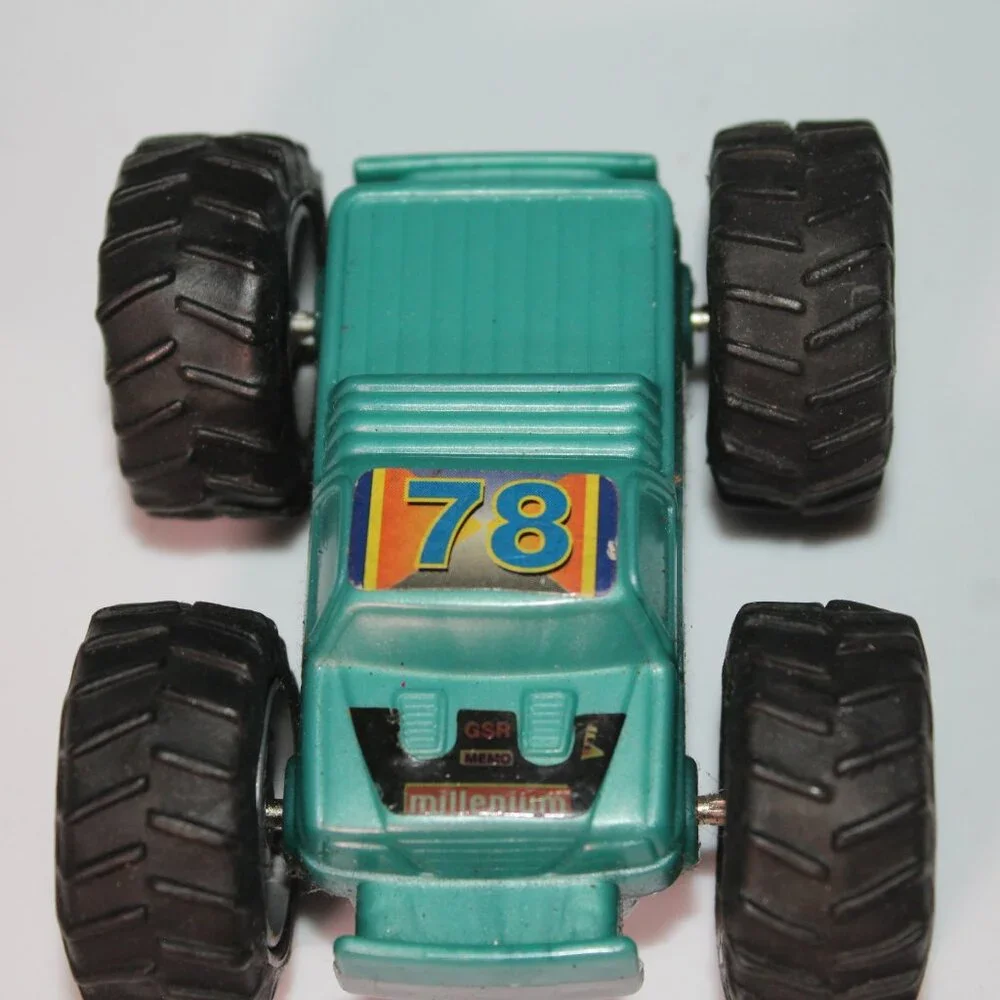 Vintage Double‎ Sided Friction 4x4 Race Car *TY